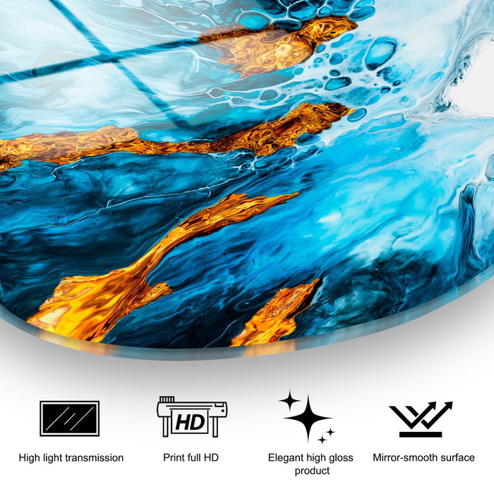 Wallity Pintura decorativa de vidrio templado UV-1104 35 x 50 cm Multicolor